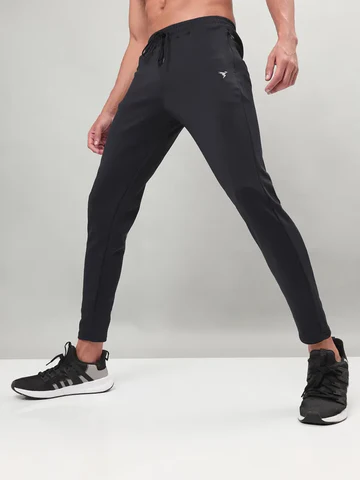 Men Solid Slim Fit Trackpants with ELASTO PLUS Regular price