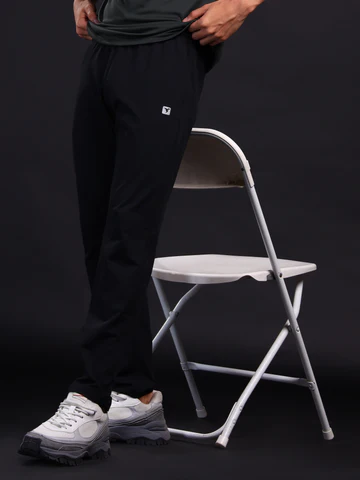 Men Solid Slim Fit Trackpants with 4 Way Crispy Regular price